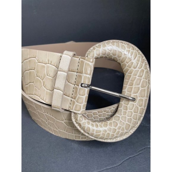 Anthropologie B-Low The Belt Women\'s Tan Maura Croc Leather Belt Size Small NEW main image 5